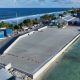 Port of Funafuti in Tuvalu